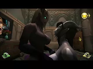 Mega boob babes wow futanari draenei