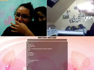 Jerking for 2 girls on chatroulette