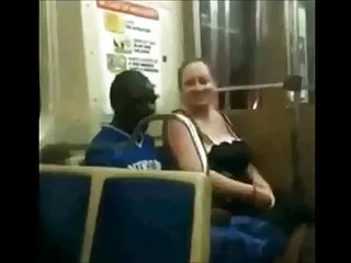 Bbw slut suck black cock on the train bbw