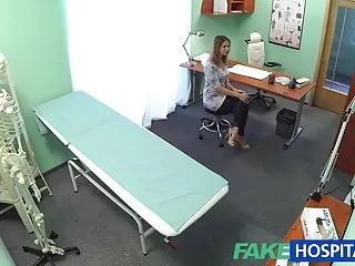 Fakehospital sexy housewife cheats on hubby with her doctor fake hub